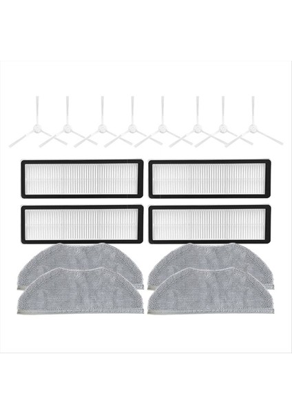 Mop Kumaş Yan Fırçası Hepa Filtre Xiaomi Robot Vakum S10T STFCR01SZ Yürüyüş Önleme Süpürme ve Moping (Yurt Dışından)