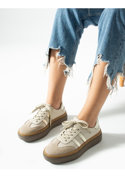 Doak Kadın Hakiki Deri Bej Spor Ayakkabı fiyatları