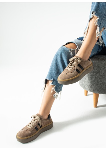 Doak Kadın Hakiki Süet Deri Vizon Spor Ayakkabı modelleri