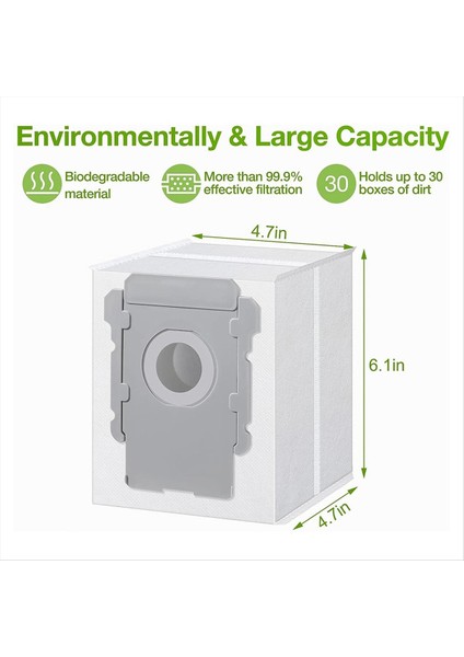 Irobot Için Toz Torbası I3 I3+ / I4 I4+ / I6 I6+ / I7 I7+ / J7 J7+ / I8+ / S9 S9+ Robot Elektrikli Süpürge Aksesuarları (Yurt Dışından) fırsatları