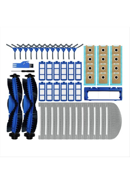 Eufy G40 Hibrid / Hibrid+ Robot Vakum Süpürge Ana Yan Fırça Kapağı Mop Bez Paçavraları Hepa Filtre Tuz Torbaları Parçalar (Yurt Dışından)