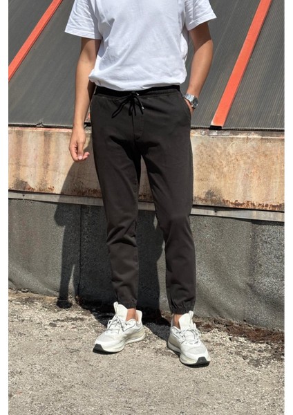 Erkek, Bel ve Paça Lastikli, Hi-Quality, Gabardin Dokuma, Pamuklu, Jogger Pantolon 270-2