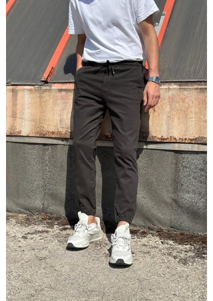Erkek, Bel ve Paça Lastikli, Hi-Quality, Gabardin Dokuma, Pamuklu, Jogger Pantolon 270-2 fırsatları