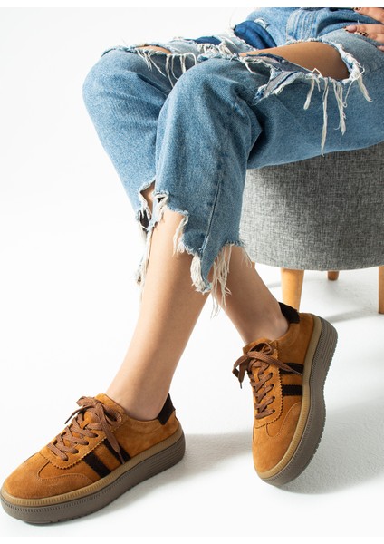 Doak Kadın Hakiki Süet Deri Taba Spor Ayakkabı fiyatları