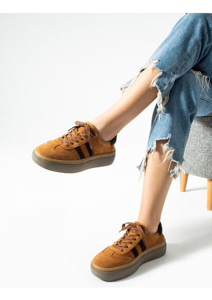 Doak Kadın Hakiki Süet Deri Taba Spor Ayakkabı modelleri