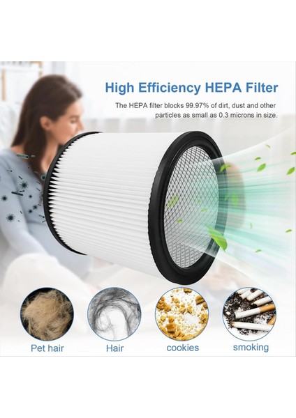 4pack DXVC6910 Kartuş Filtresi Dewalt 6-16 Galon Islak/kuru Vac Dewalt DXV06P Için (Yurt Dışından) modelleri