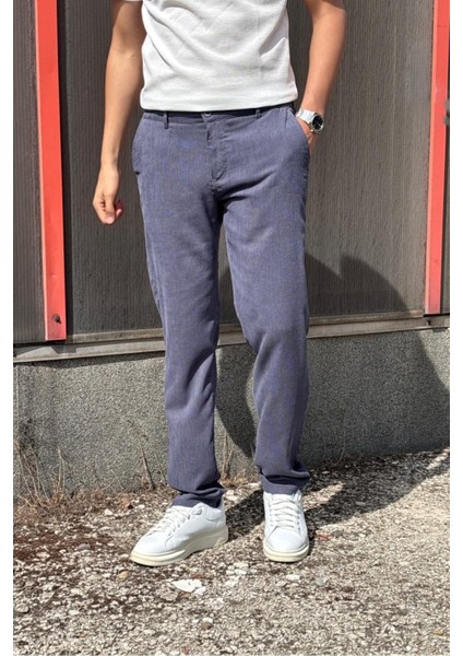 Erkek, Bel Lastikli, Dokuma Kadife, Regular-Fit, Old Money Culture, Pantolon 305 fırsatları