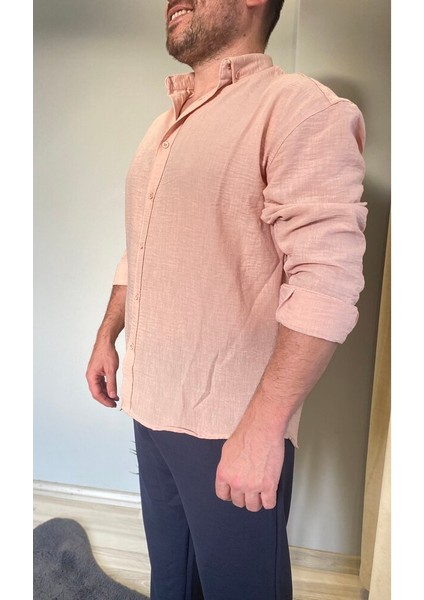 Oversize Keten Gömlek