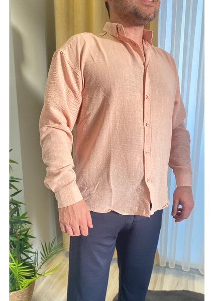 Oversize Keten Gömlek fırsatları