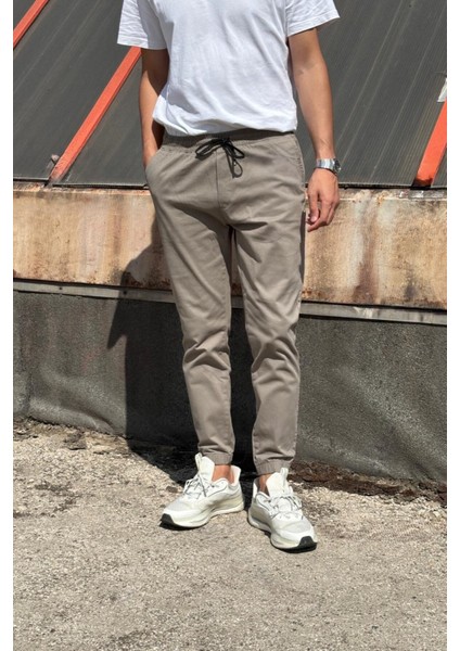Erkek, Bel ve Paça Lastikli, Hi-Quality, Gabardin Dokuma, Pamuklu, Jogger Pantolon 270-2 modelleri