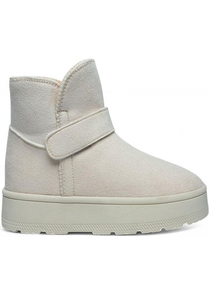 Gls Krem Içi Kürklü Nubuk Kadın Bot & Bootie