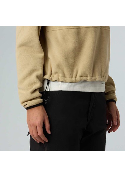 W Glacier Fleece 1/2 Zip Short Bej Kadın Polar indirimleri