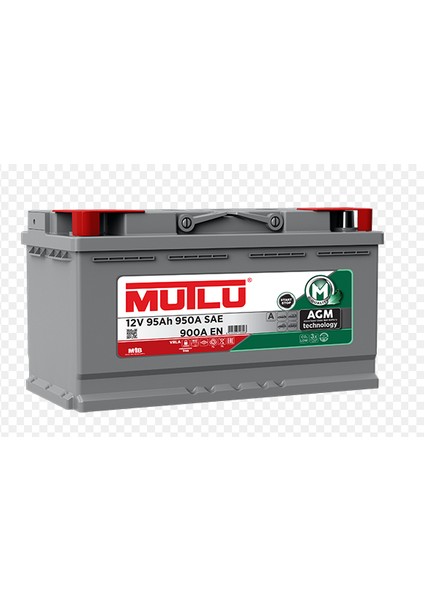 Akü 12V 105 Ah Start-Stop Agm Mutlu Akü.!! Güncel Tarih - Yeni Ürün.!!