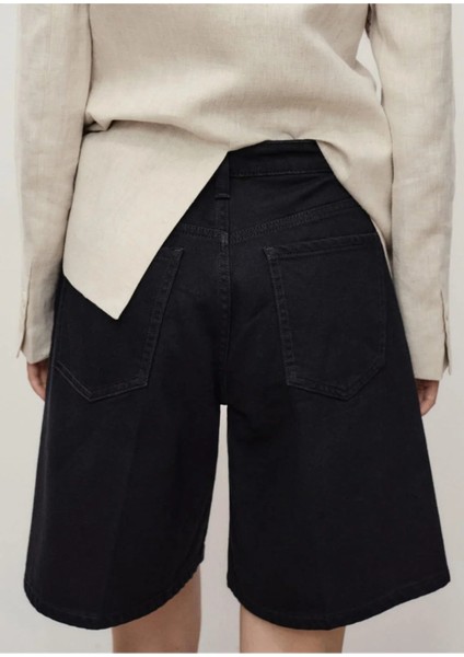 Yüksek Belli Bermuda Denim Şort fiyatları