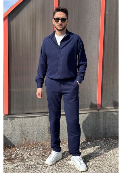 Erkek, Bel Lastikli, Dokuma Kadife, Regular-Fit, Old Money Culture, Pantolon 305 modelleri