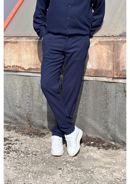 Erkek, Bel Lastikli, Dokuma Kadife, Regular-Fit, Old Money Culture, Pantolon 305 fırsatları