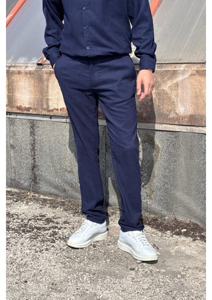 Erkek, Bel Lastikli, Dokuma Kadife, Regular-Fit, Old Money Culture, Pantolon 305 indirimleri