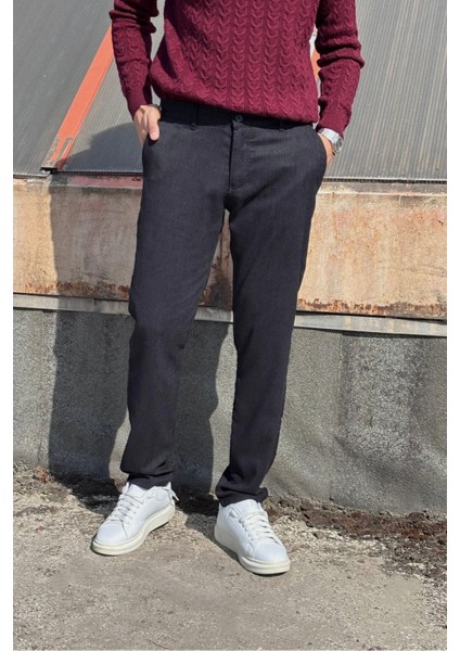 Erkek, Bel Lastikli, Dokuma Kadife, Regular-Fit, Old Money Culture, Pantolon 305 indirimleri