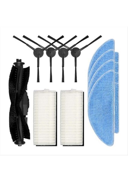 Lubuelu SG60 / SL60 / SL60D / SL61 / Tıkom L9000 Robot Vakum Aksesuarları Silindir Yan Fırça Hepa Filtre Mop Bezi (Yurt Dışından)