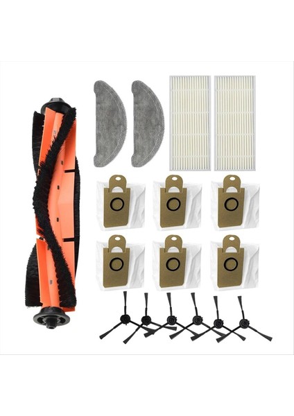 Imou L11 Için Kit Vakum Süpürge Yedek Parçalar Yan Silin Fırça Filtreleri Mop Kumaş Tuz Torbaları Süpürücü Parçaları (Yurt Dışından)