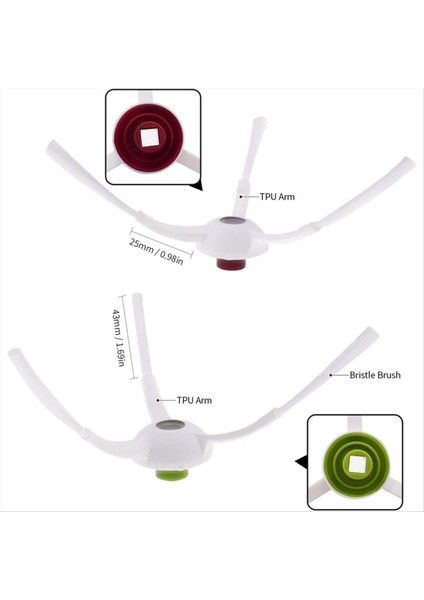 Ecovacs Deebot T20 Omnı Robot Vakum Aksesuarları Ana Yan Fırça Hepa Filtre Mop Bez Tuz Torbaları (Yurt Dışından) fırsatları