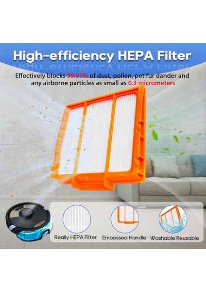 8pcs Mop Pedler Köpekbalığı RV2610WA RV2620WA RV2410WD AV2610WA Aı Ultra 2- 1 In-In-1 Robot Vakum Modelleri (Yurt Dışından) fiyatları