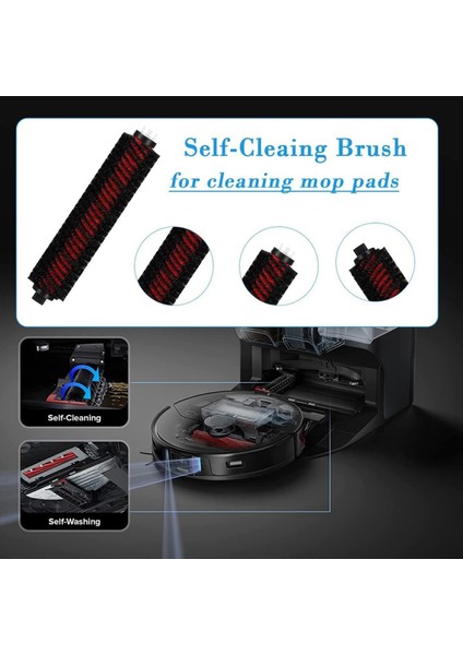 Roborock S8 Pro Ultra Robot Için Vakum Temizleyici Parçalar Toz Torbası Ana Yan Fırça Hepa Filtre Mop Pad Aksesuarları (Yurt Dışından) modelleri