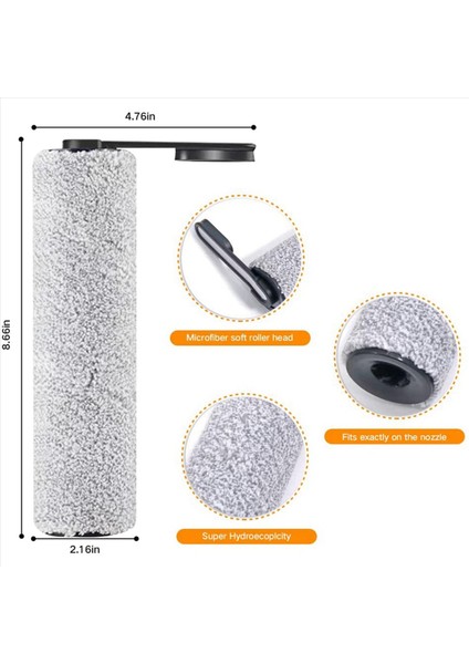 Tineco Zemin Için 3x Yedek Ana Silindir Fırçası Bir S5 Combo Kablosuz Islak Kuru Elektrikli Süpürge Aksesuarları (Yurt Dışından) fırsatları