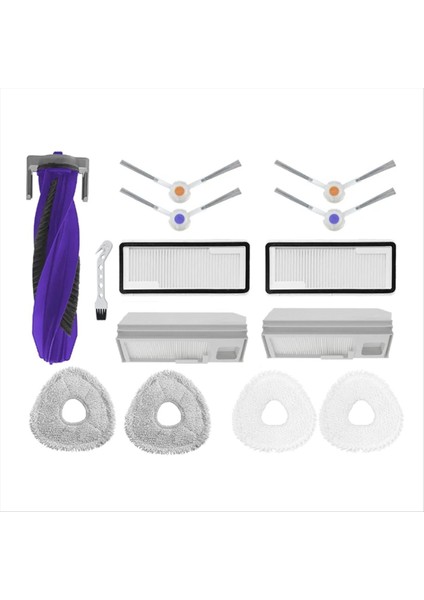 Narwal Freo x Ultra /j4 /j4 Lite Robot Vakum Ana Yan Fırça Pas Pas Paspası Torbası Filtresi Entegre Için Yedek Aksesuarlar (Yurt Dışından)