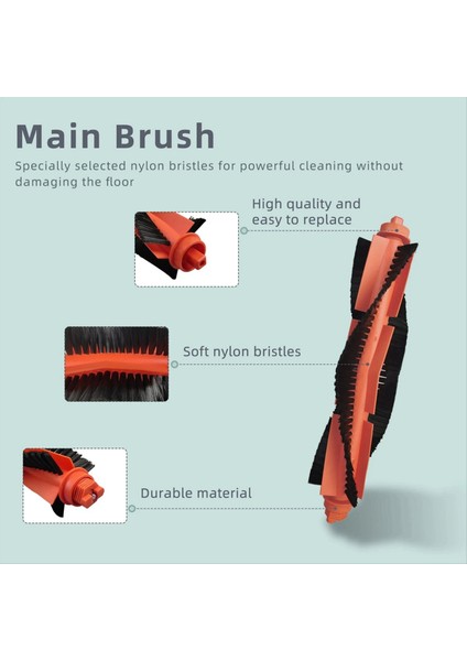 Xiaomi M30 PRO/C107 Için Yedek Yedek Parça Robot Vakum Ana Yan Fırça Hepa Filtre Mop Pad Toz Çanta Aksesuarları (Yurt Dışından) indirimleri