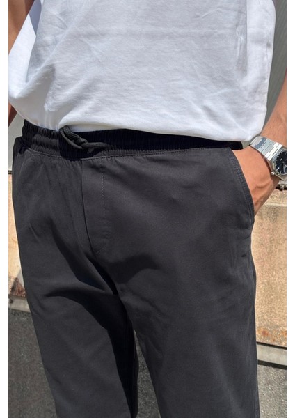 Erkek, Bel ve Paça Lastikli, Hi-Quality, Gabardin Dokuma, Pamuklu, Jogger Pantolon 270-2 fırsatları