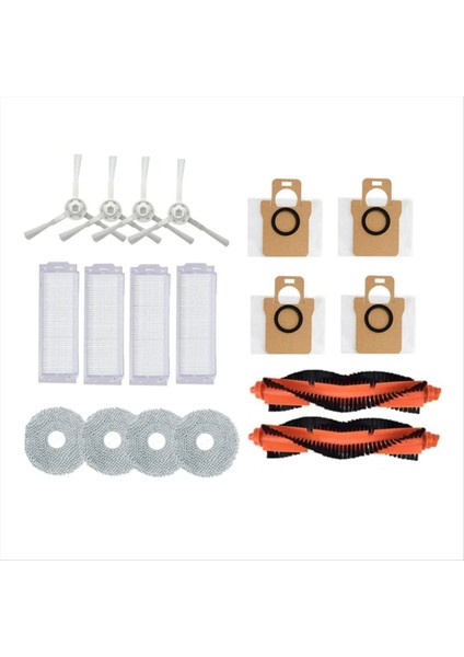 Xiaomi Mijia Için Aksesuar Kiti M30 Pro C107 Vakum Yedek Parçalar Paspas Bez Toz Torbası Hepa Filtre Ana Yan Fırça (Yurt Dışından)