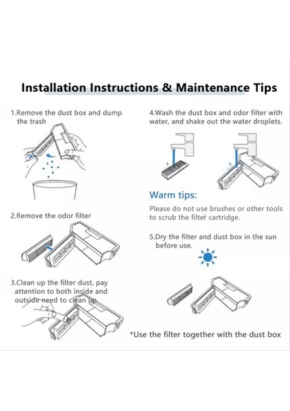 Ecovacs Deebot X5 Pro / X5 Omni Vakum Temizleyici Mop Bezi Hepa Filtre Ana Yan Fırça Yedek Yedek Parçalar (Yurt Dışından) modelleri
