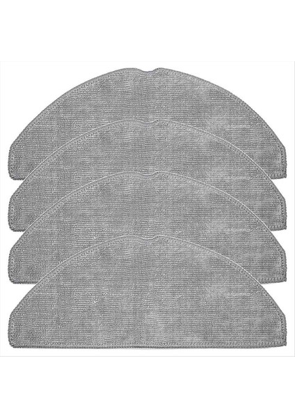 4 Paket Paspas Bezleri Eufy L60 Robot Vakum Süpürge Mikrofiber Paspas Yıkanabilir Mop Kumaşları Aksesuarları (Yurt Dışından)