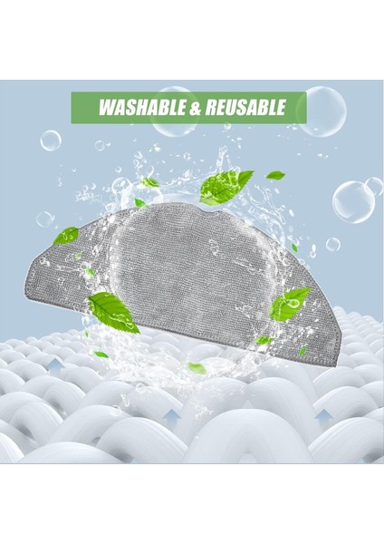 4 Paket Paspas Bezleri Eufy L60 Robot Vakum Süpürge Mikrofiber Paspas Yıkanabilir Mop Kumaşları Aksesuarları (Yurt Dışından) fiyatları