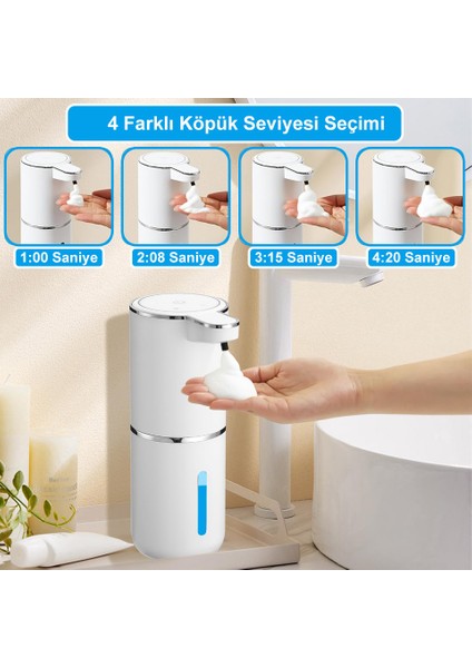 Sensörlü USB Şarjlı Köpük Sabunluk / GT-SD03 fiyatları