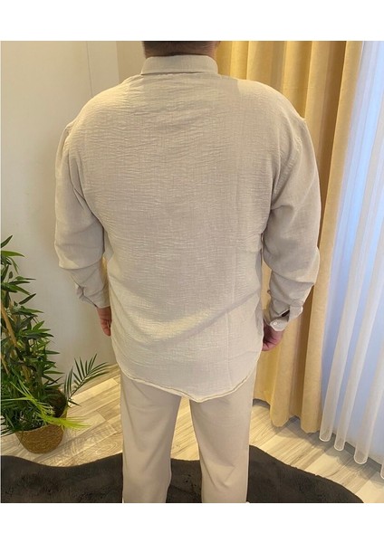 Oversize Keten Gömlek fırsatları