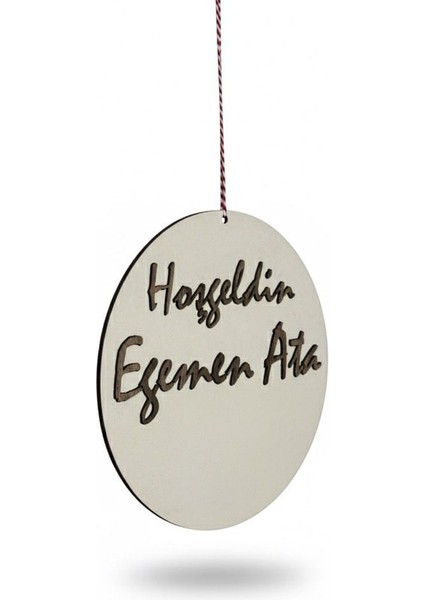 Kişiye Özel Isimli Yenidoğan Kapı Süsü Kabartmalı Mdf 29X29 cm Hoş Geldin Bebek Oda Dekoru fiyatları