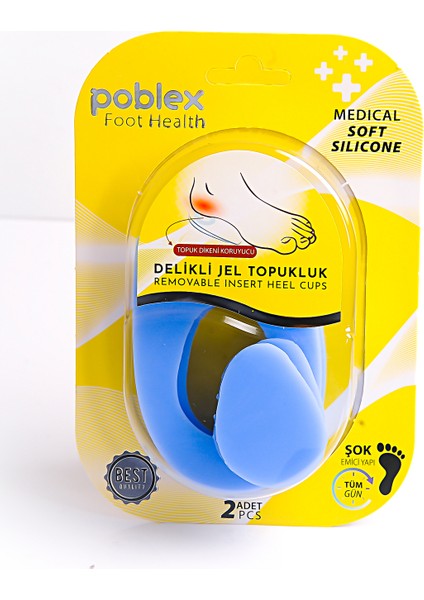 Topuk Dikeni Için Delikli Jel Topukluk - Medium
