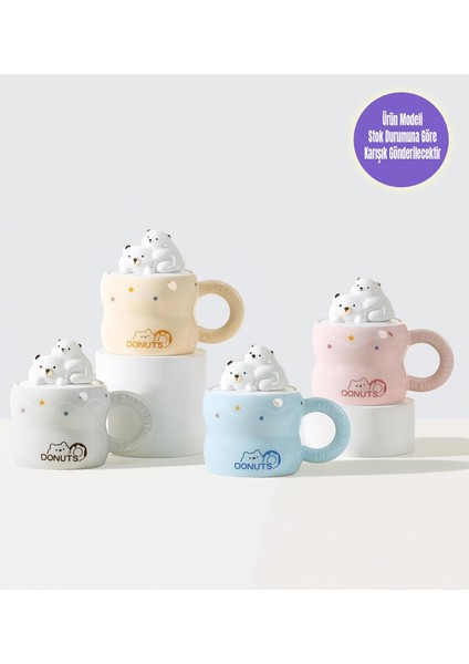 Ayıcık Donut Temalı Seramik Kupa