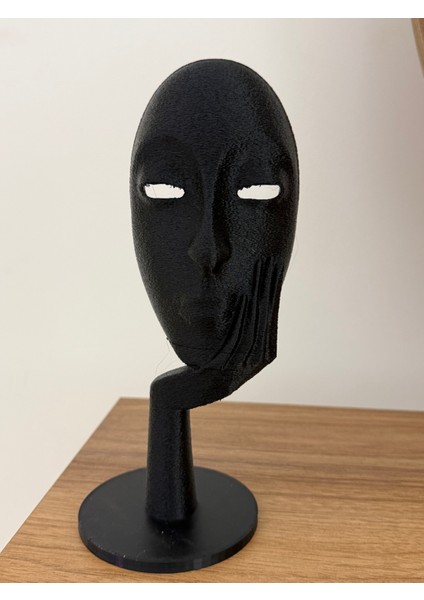 Dekoratif Düşünen Yüz Heykel – Modern Minimalist Masa Üstü Biblo fiyatları