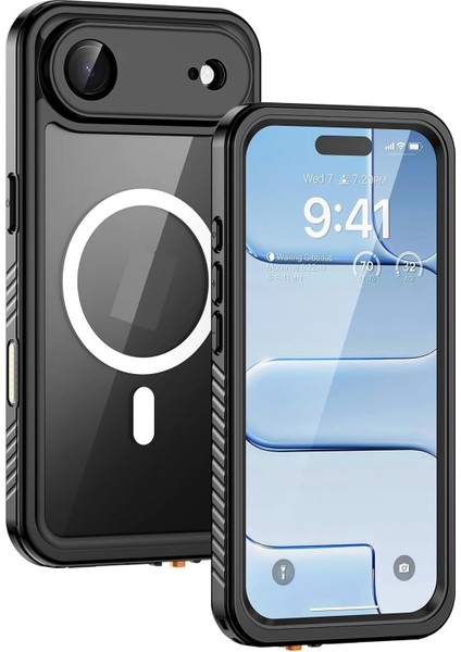 Apple iPhone 17 Air Kılıf Su Geçirmez Tam Korumalı Magsafe'li 360 Darbeye Dayanıklı Toz Geçirmez Kapak