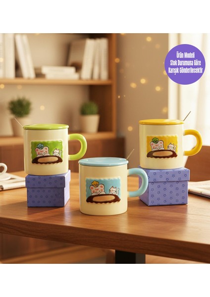 Minik Kediler Temalı Seramik Kupa