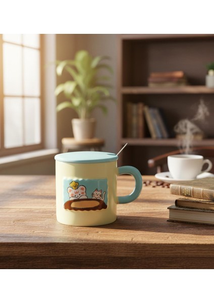 Minik Kediler Temalı Seramik Kupa modelleri