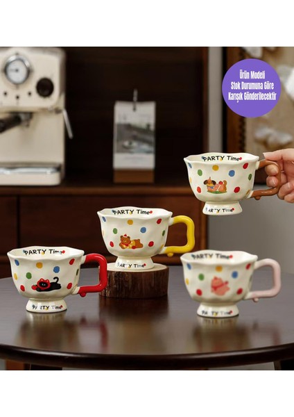 Parti Zamanı Temalı Seramik Kupa