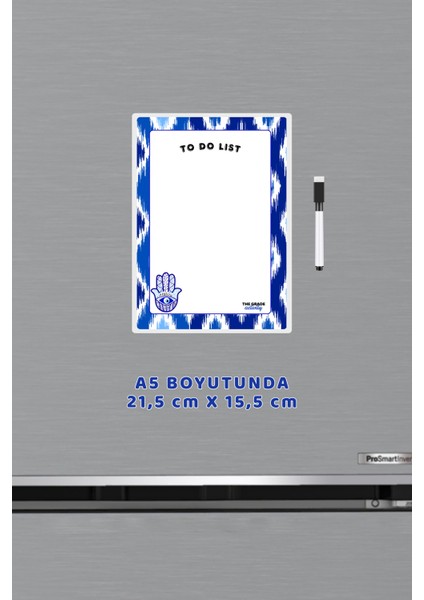 Yaz Sil Notluk To Do List Fatma Ana Eli Nazar Boncuk Aksesuar Magnetli Buzdolabı Notluk Mutfak Dekor