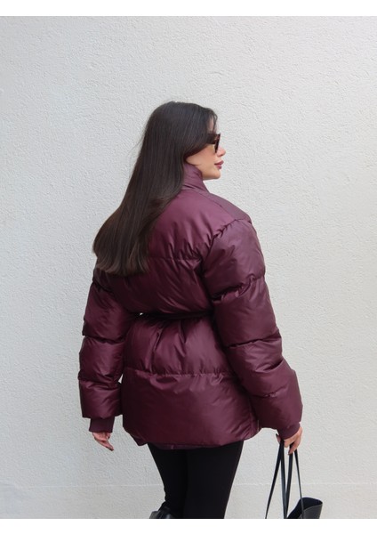 Açık Cep Ön Bağlamalı Şişme Mont indirimleri