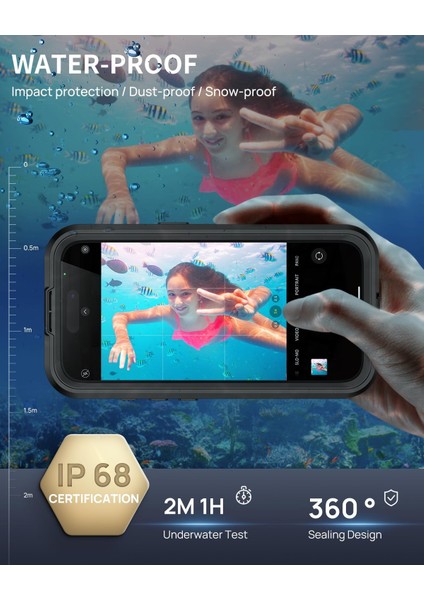 Apple iPhone 17 Uyumlu Kılıf Su Geçirmez Tam Korumalı Magsafe'li 360 Darbeye Dayanıklı Toz Geçirmez Kapak indirimleri