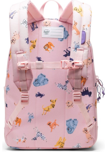 Heritage Printed Dog Çocuk Pembe Sırt ÇANTASI.06613