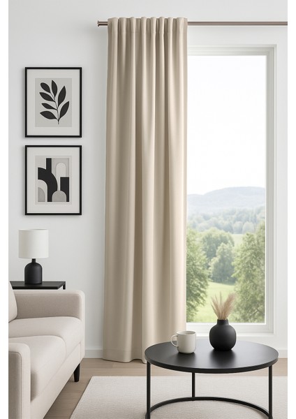 Diego Blackout Fon Perde Açık Gri 140X300